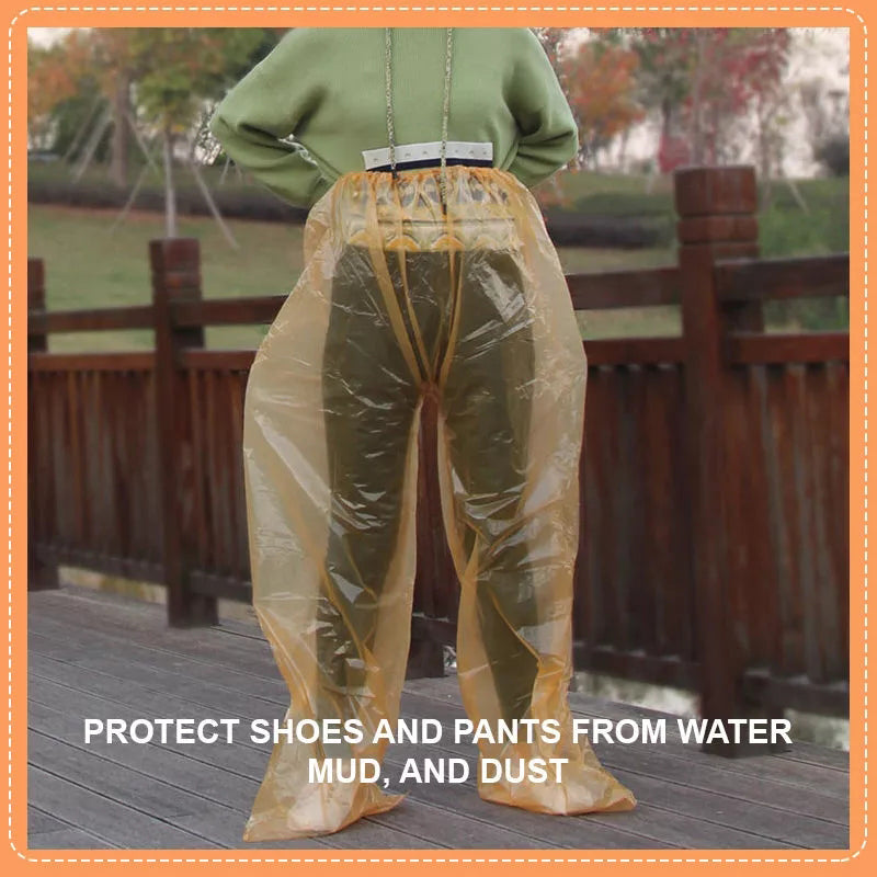 Outdoor Foot Wrap Disposable Long Rain Pants