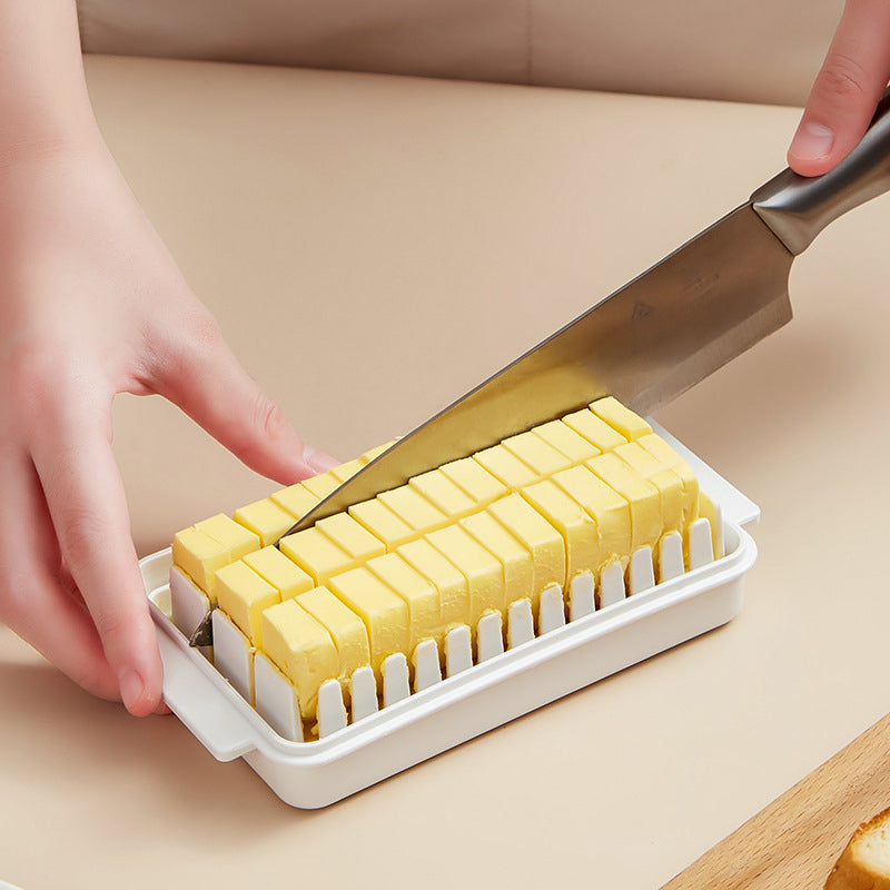 Cutting Grid Butter Container with Cover