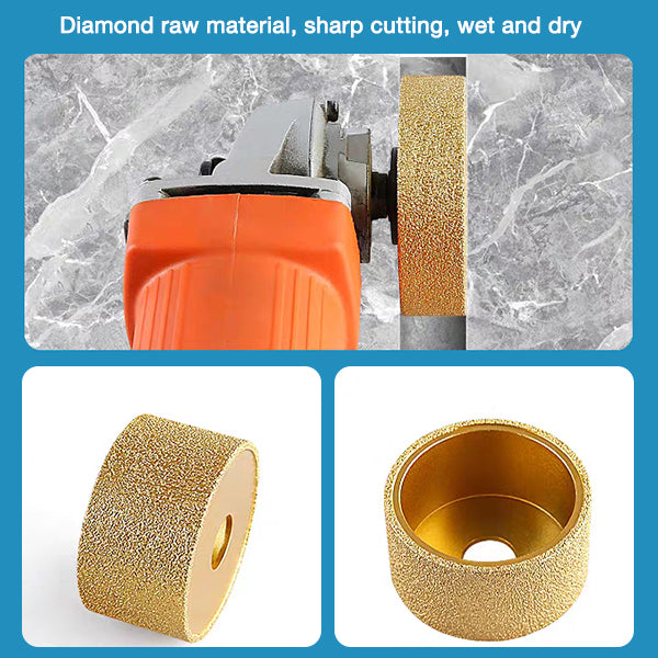 Straight Edge Vacuum Dry Grooved Diamond Grinder