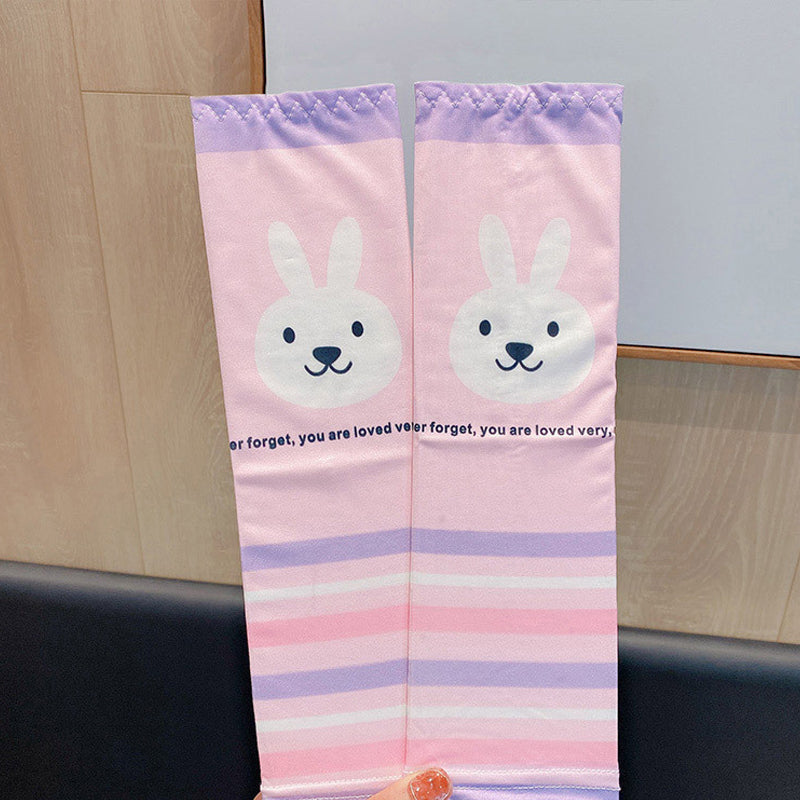 Sun Protection Cartoon Cooling Arm Sleeves for Children