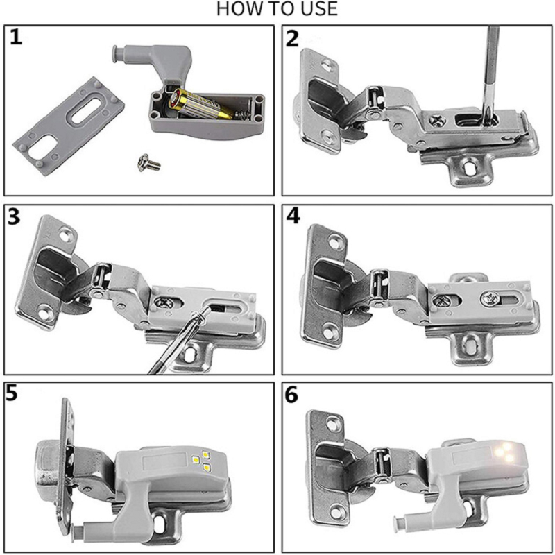 Clapfun™ Inner Hinge LED Sensor Light (10 pcs)