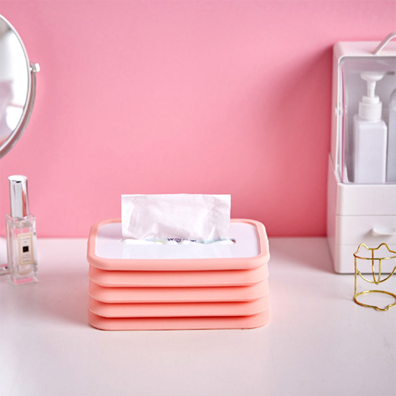 Silicone Foldable Tissue Box