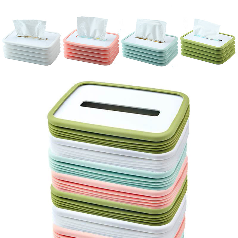 Silicone Foldable Tissue Box