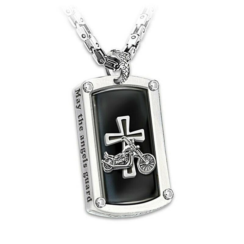 "Biker's Blessing" Pendant Necklace