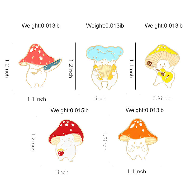 Creative Cartoon Mushroom Pin