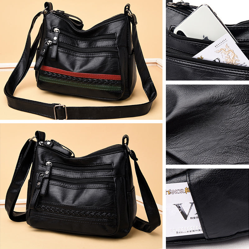 Capacity Soft Leather Bag