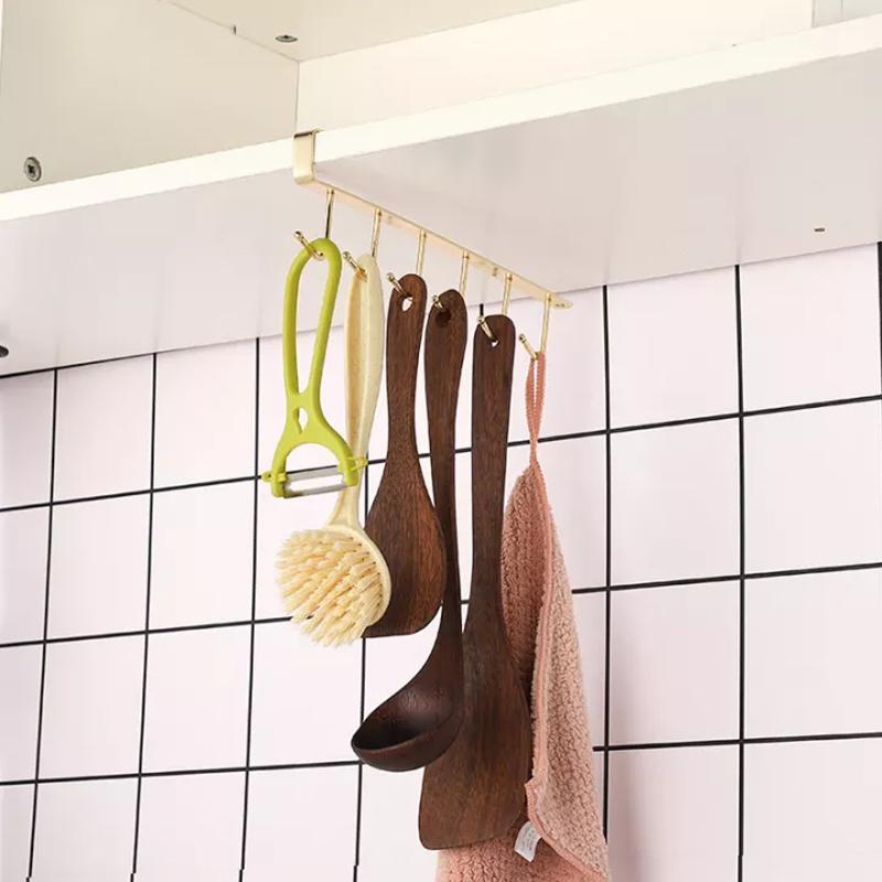 Clapfun™ 6 Hooks Under-Cabinet Hanger Rack