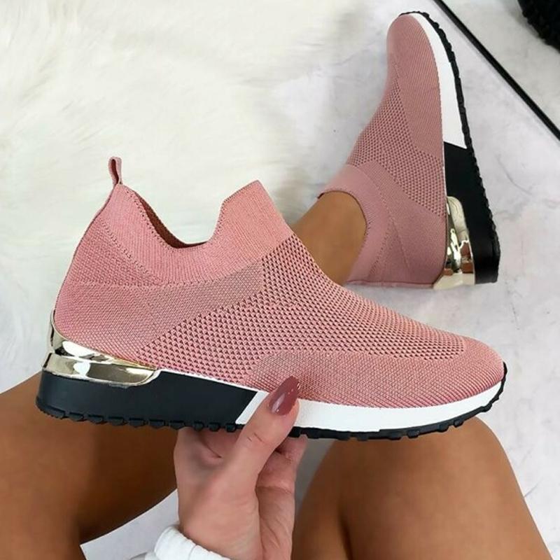 Elegant Elastic Slip-on Flat Shoes