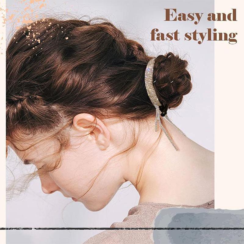 Elegant Headdress With Rhinestone Pom Pom