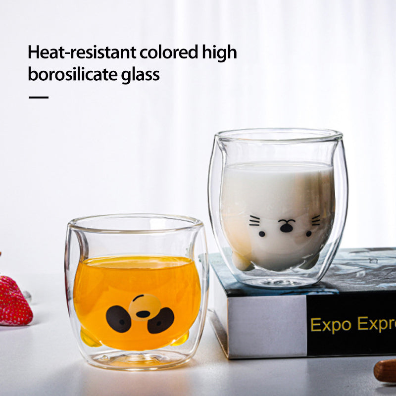 Creative Double-Layer Glass Mug