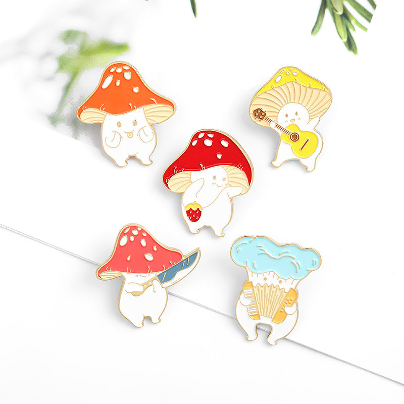 Creative Cartoon Mushroom Pin