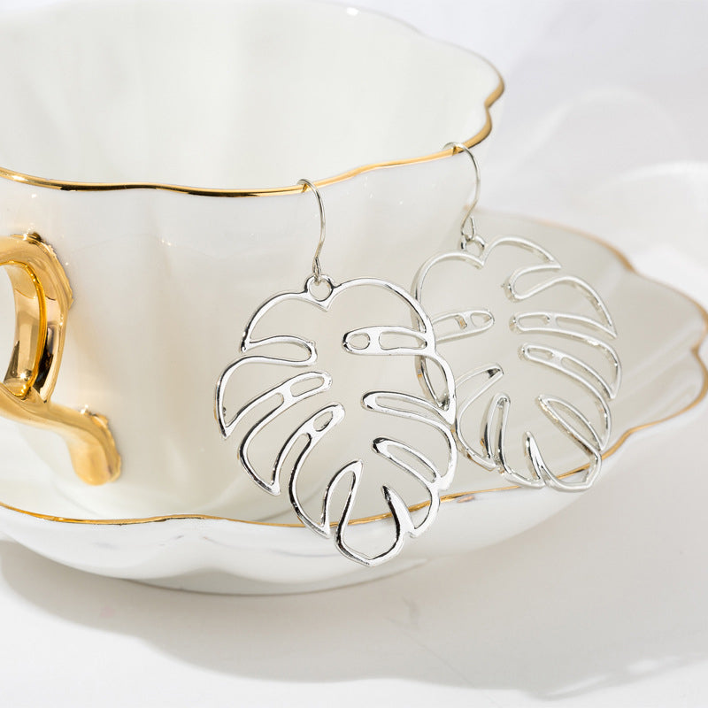 Palm Leaf Large Earrings