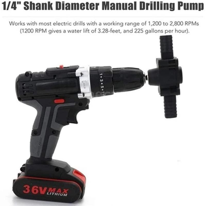 Clapfun™ Hand Electric Drill Drive Self Priming Water Transfer Pump