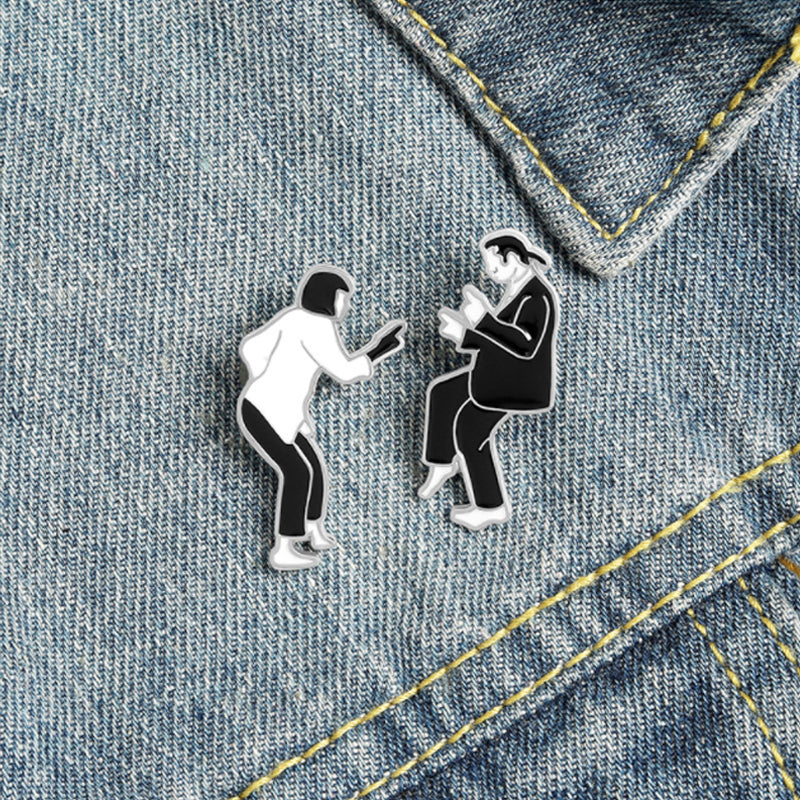 Swing Dance Figure Brooch