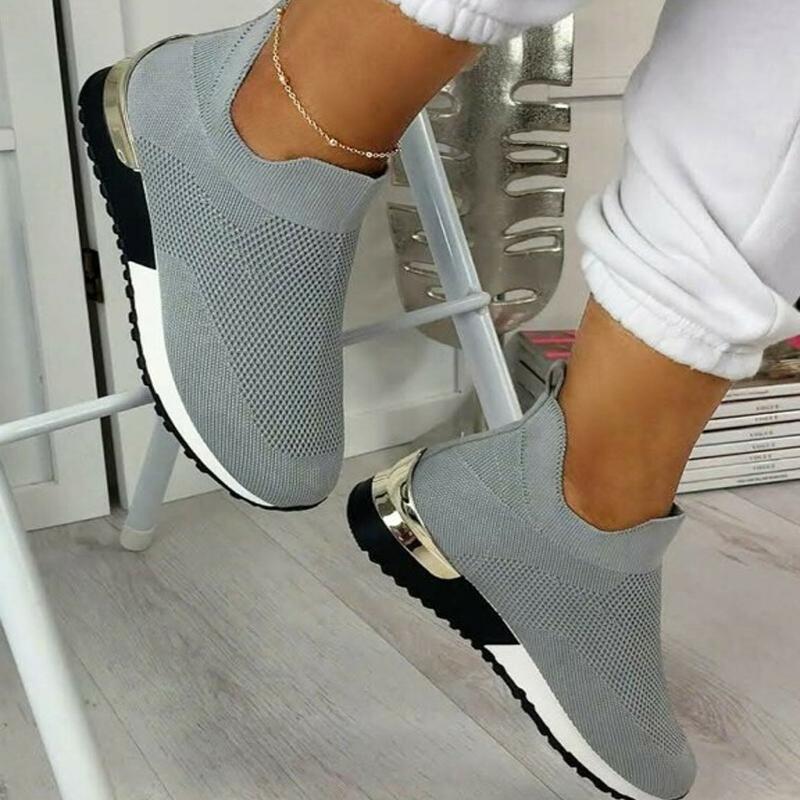 Elegant Elastic Slip-on Flat Shoes