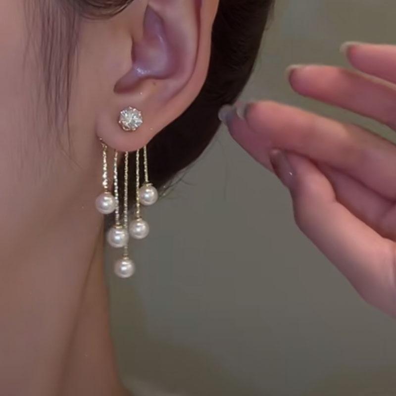 Pearl Tassel Earrings
