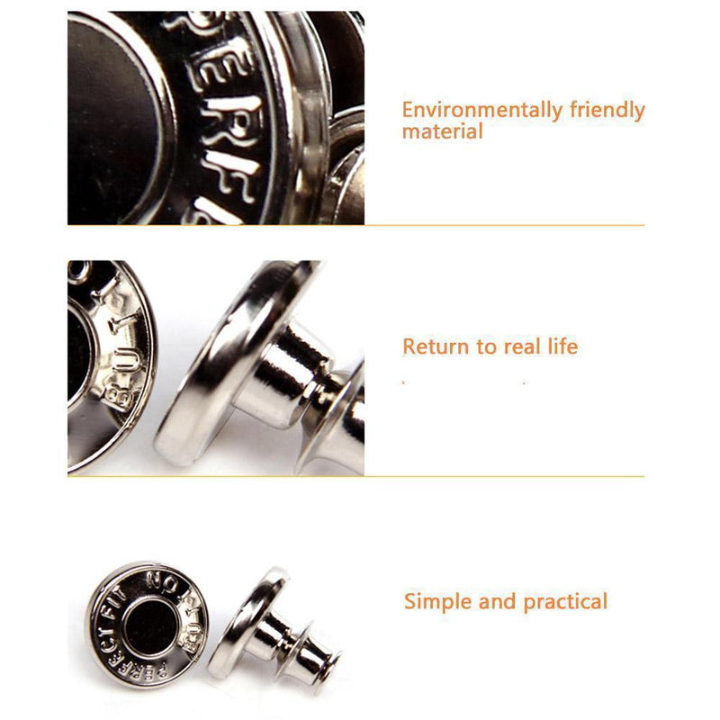 No Sew Jean Button Replacement and Extender