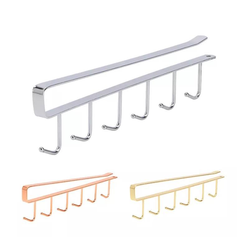 Clapfun™ 6 Hooks Under-Cabinet Hanger Rack