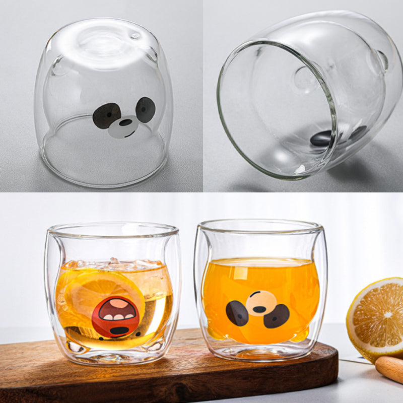 Creative Double-Layer Glass Mug