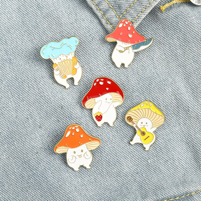 Creative Cartoon Mushroom Pin