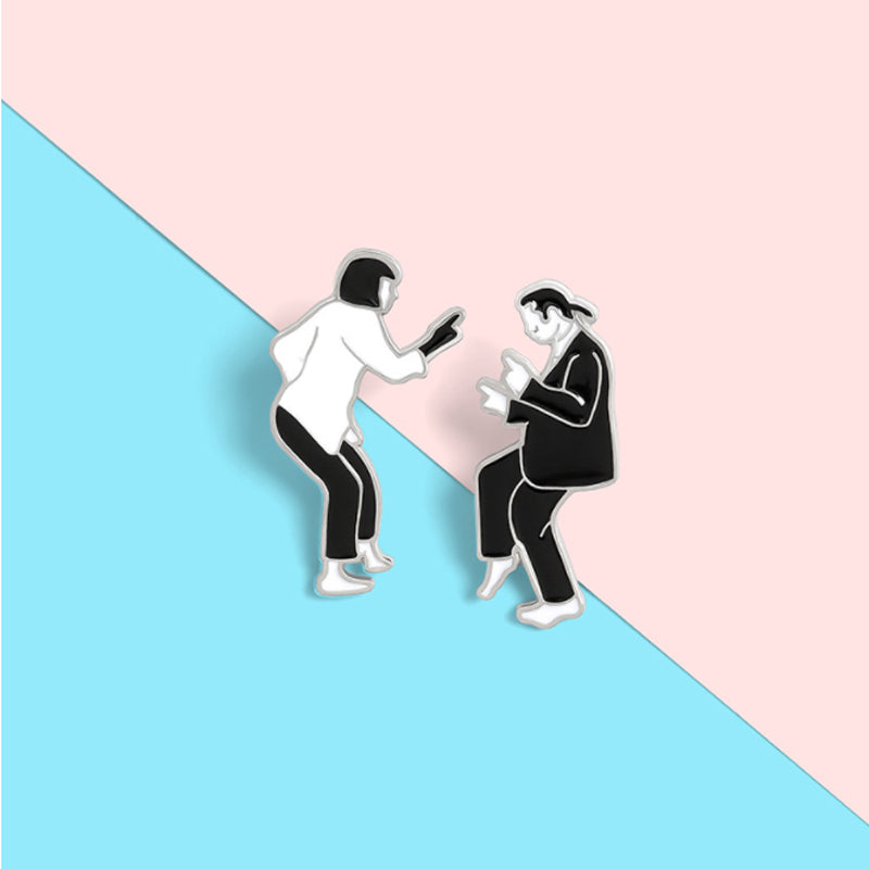 Swing Dance Figure Brooch