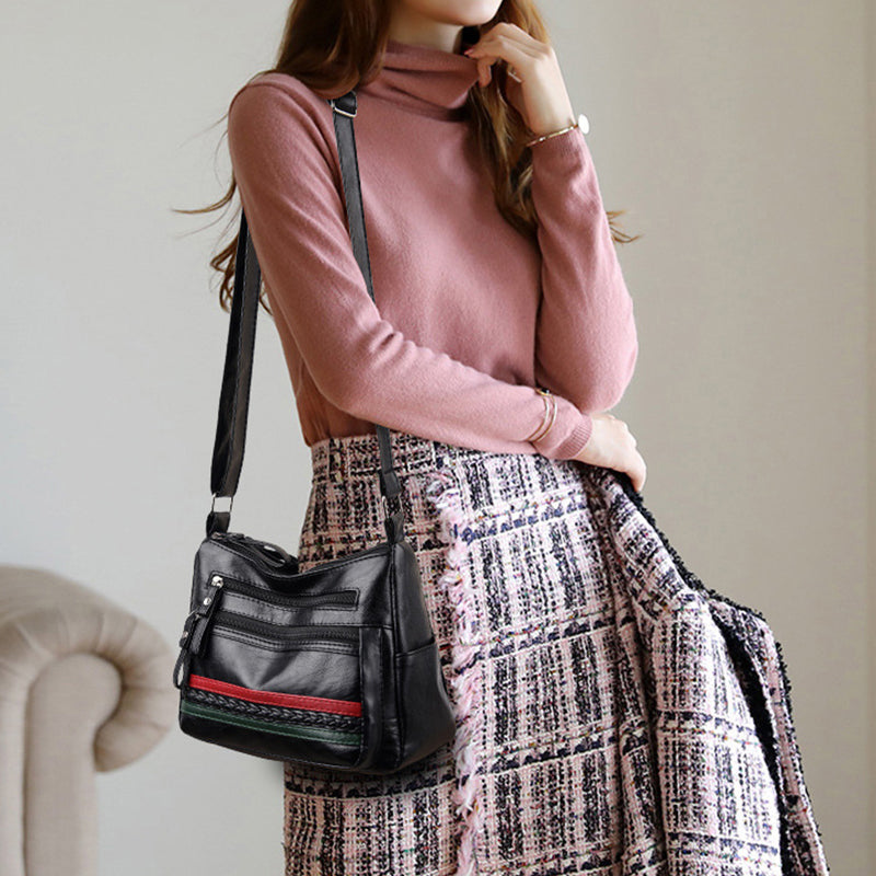 Capacity Soft Leather Bag