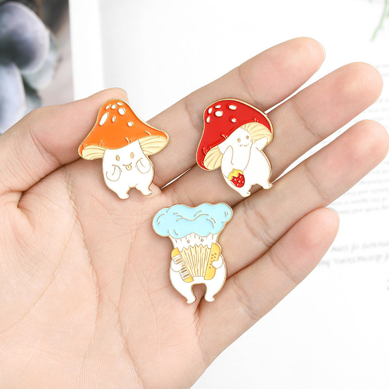 Creative Cartoon Mushroom Pin