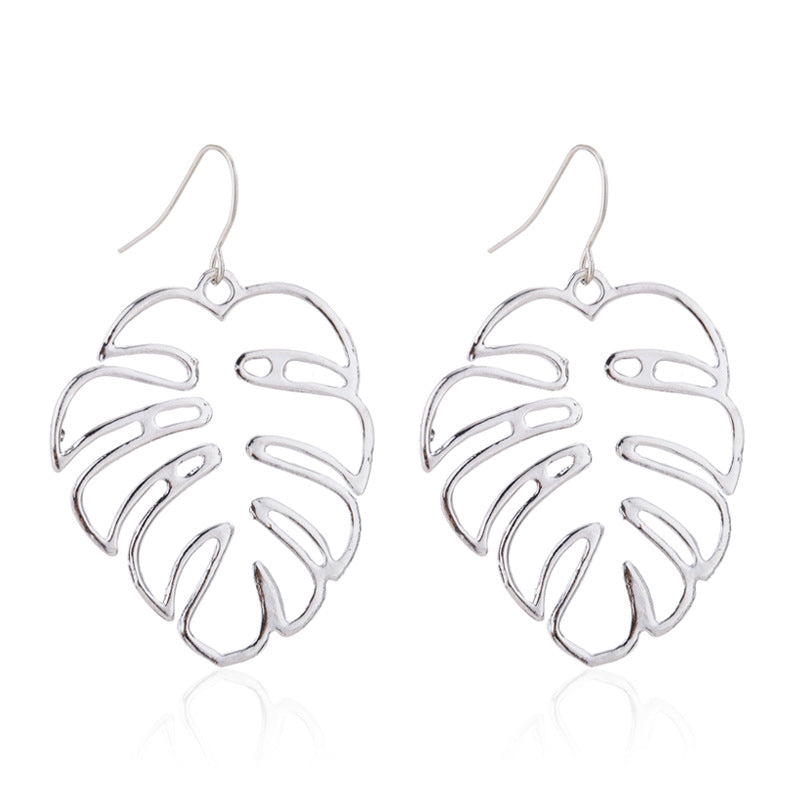 Palm Leaf Large Earrings