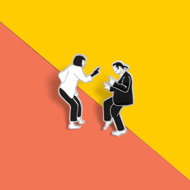 Swing Dance Figure Brooch