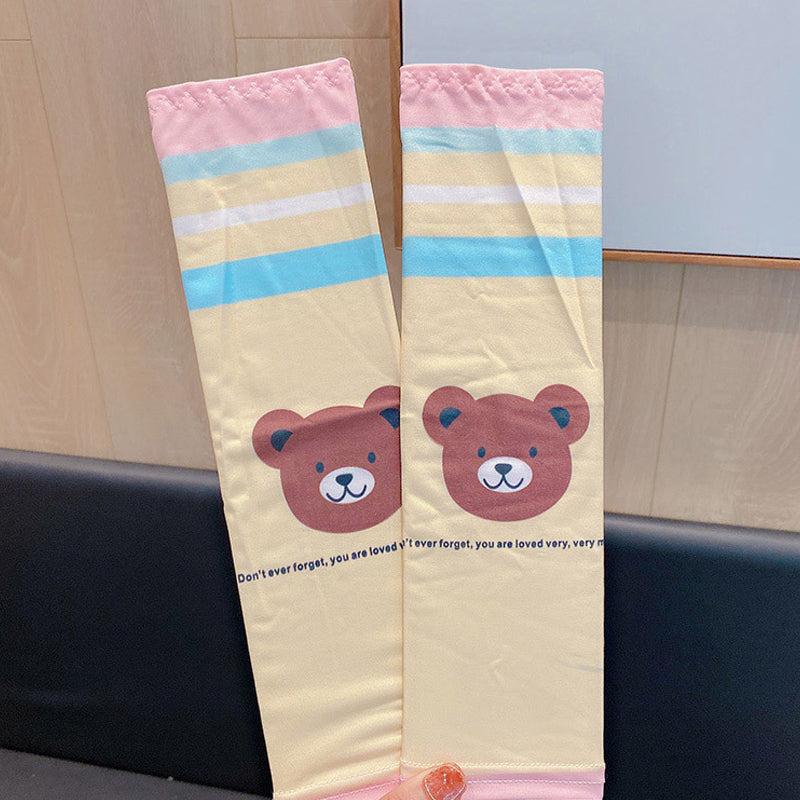 Sun Protection Cartoon Cooling Arm Sleeves for Children