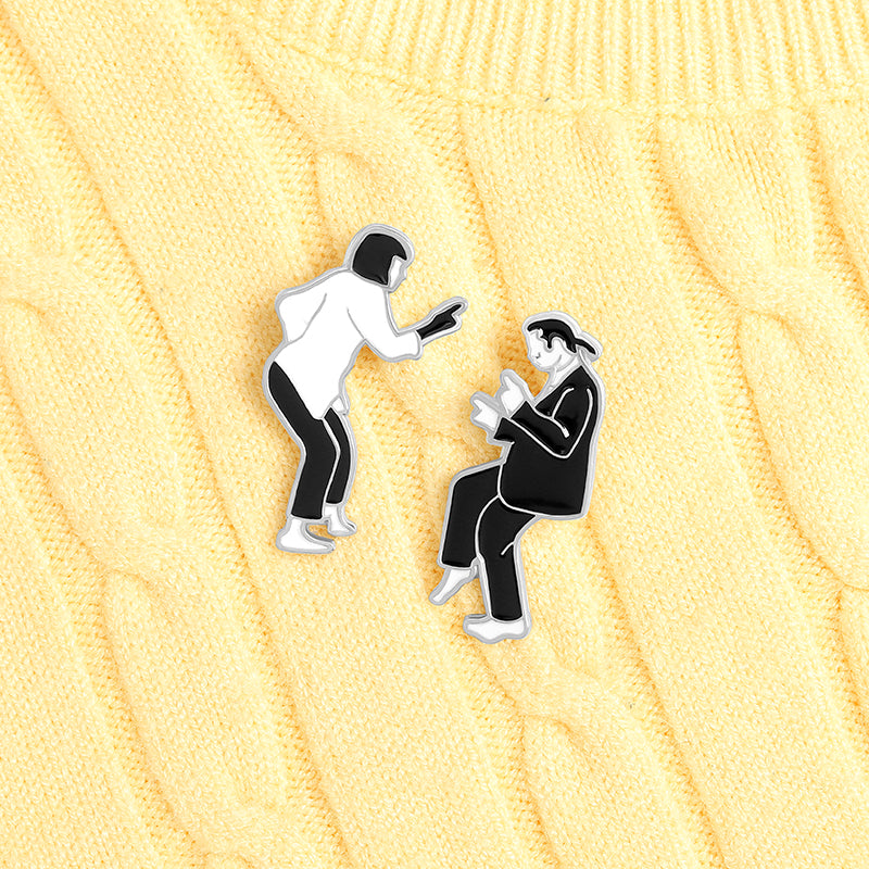 Swing Dance Figure Brooch