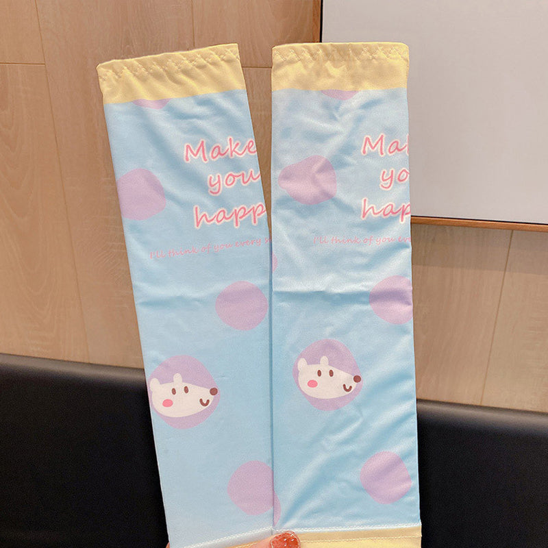 Sun Protection Cartoon Cooling Arm Sleeves for Children