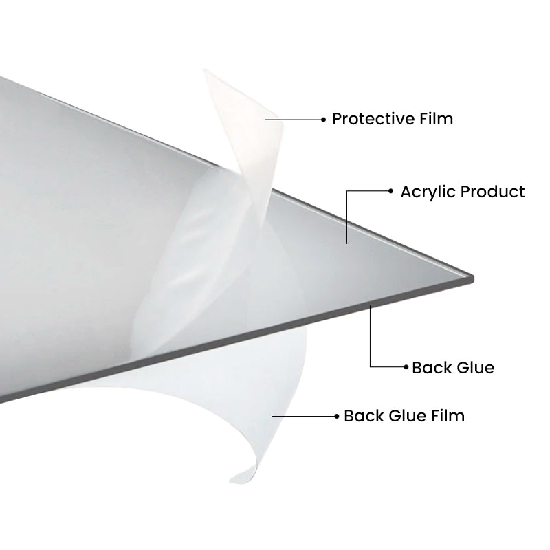 Acrylic Mirror Decorative Sticker