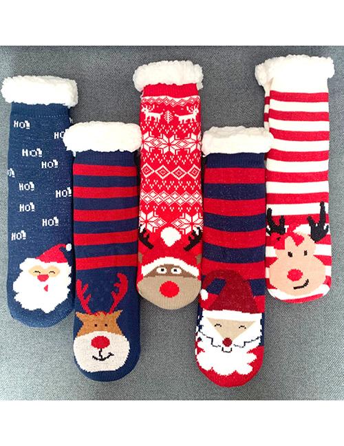 Chunky Printed Christmas Floor Socks