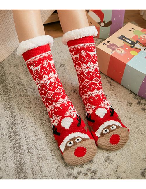 Chunky Printed Christmas Floor Socks