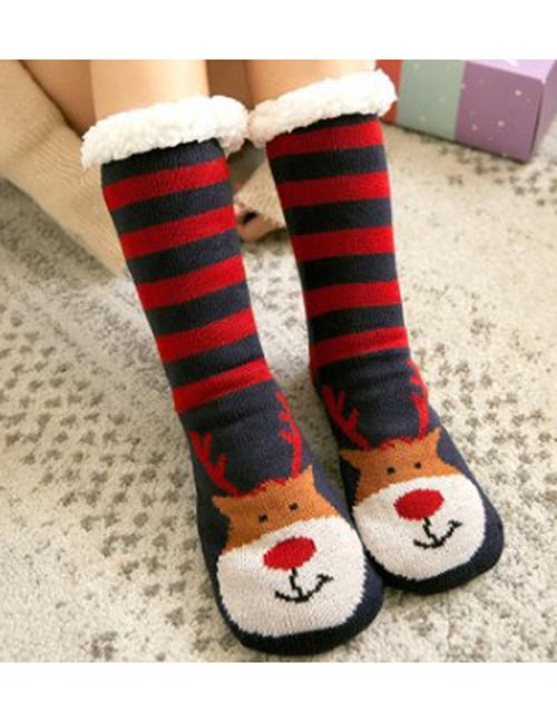 Chunky Printed Christmas Floor Socks