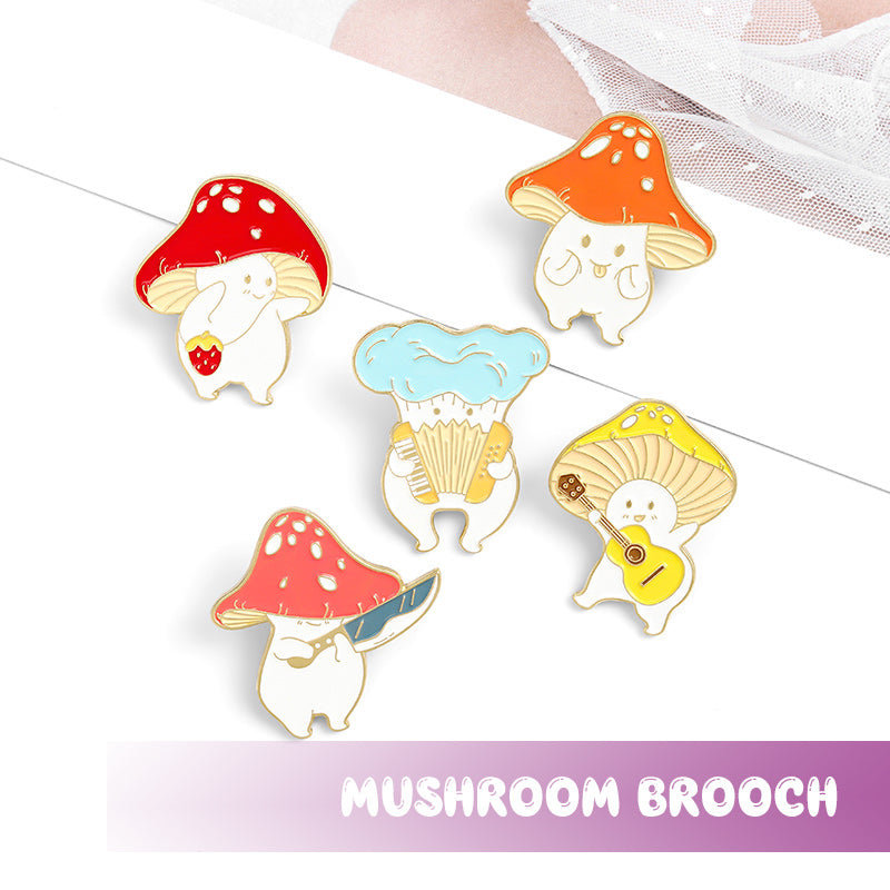 Creative Cartoon Mushroom Pin