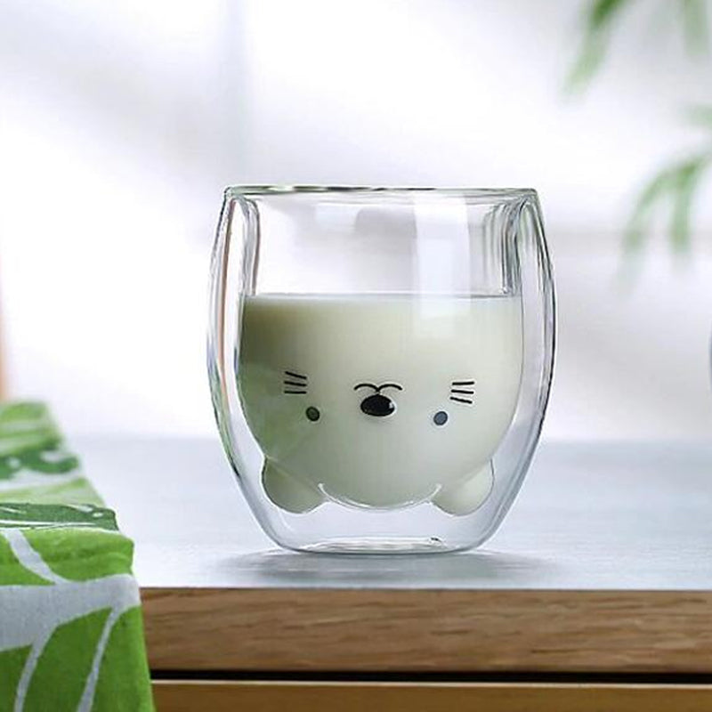 Creative Double-Layer Glass Mug